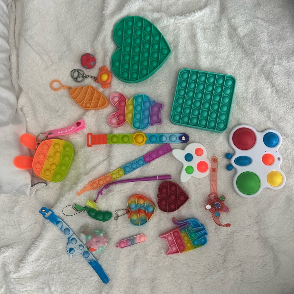 Colorful Pop It Fidget Toy Set
